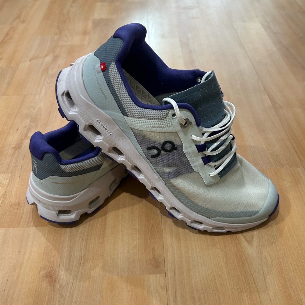 On Cloudvista Trail- Running Shoes- Women's (Size 8.5)- Frost/Mineral